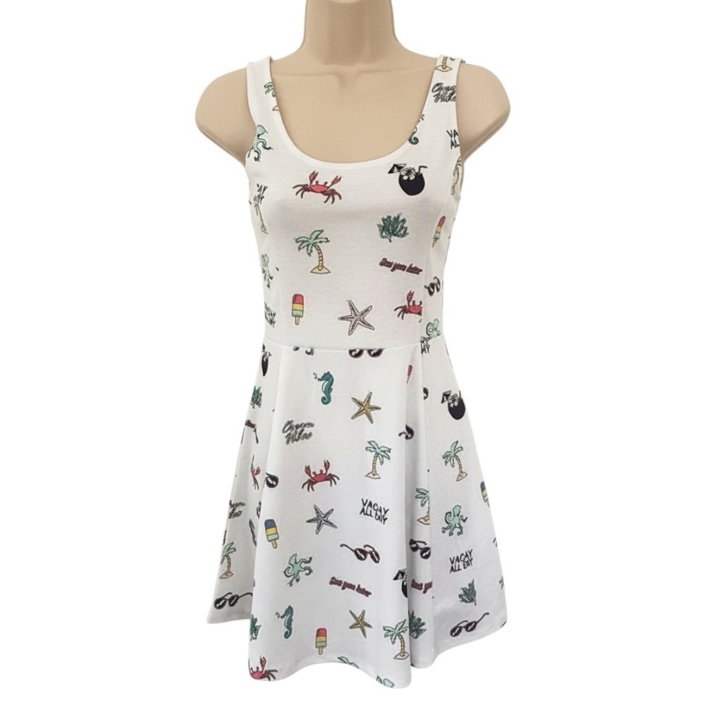 Divided H&M Vacay Print Dress size US 4 - Picture 1 of 8